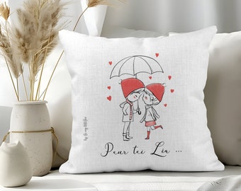 Coussin Personnalisé Pour La Saint-Valentin. Coussin De La Saint-Valentin. Cadeaux Pour Couples. Cadeaux Romantiques Originaux. Cadeaux Pour L'anniversaire De Mon Petit Ami. Coussin Personnalisé