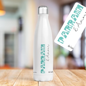 personalized godfather insulated bottle, godfather water bottle, godfather bottle, personalized godfather gift