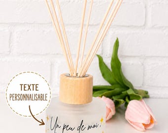 Personalized 125ml fragrance diffuser | Frosted glass bottle | Home decor gift | Personalized with name | Original gift idea