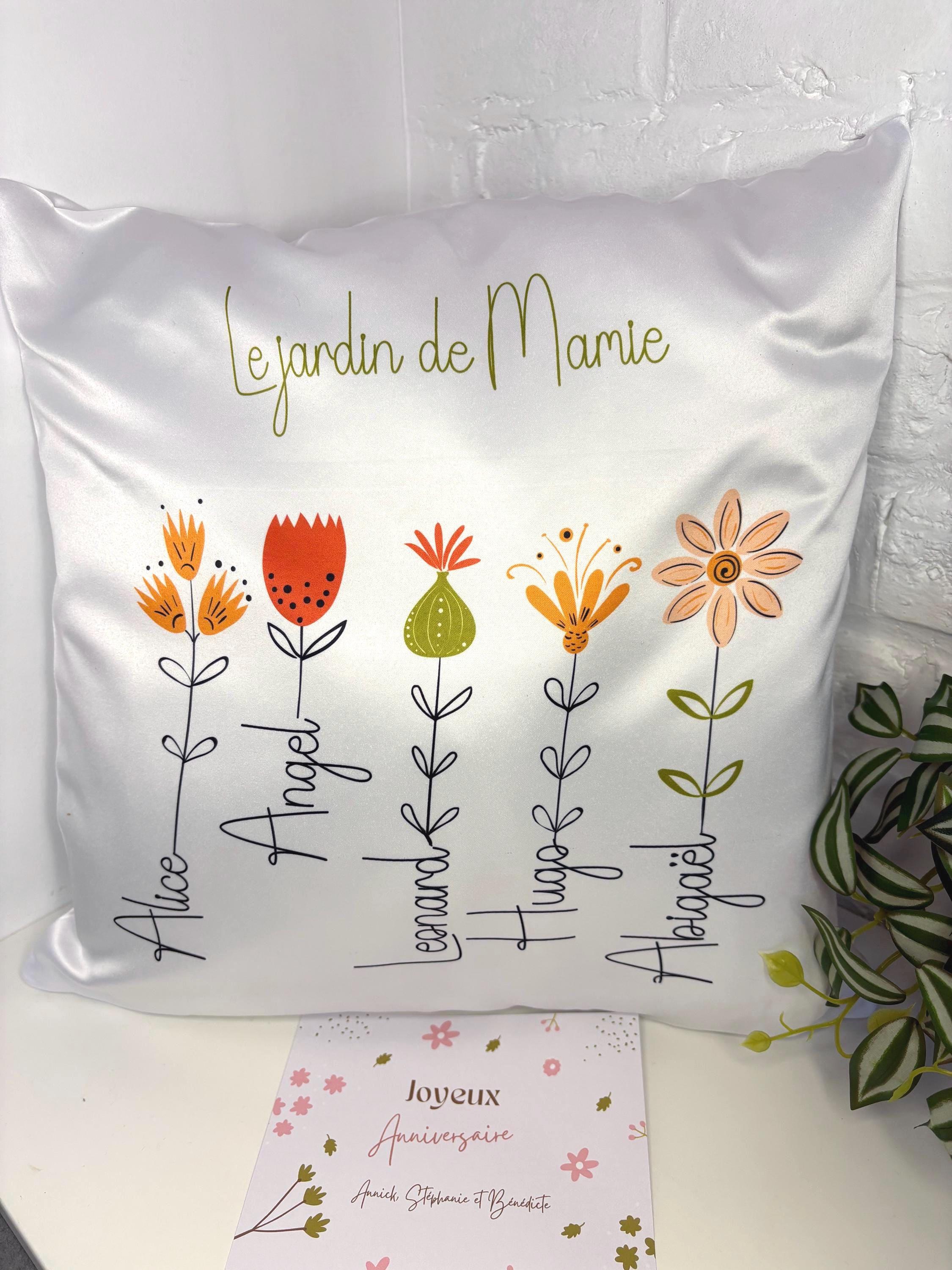 KAMACA Glückszeit Coussin Déco 43x43cm Avec Poches Et Dicton - Cadeau Humoristique Allemand Pour Femme