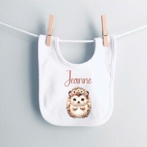 Customizable baby bib, personalized bib with first name, personalized birth gift