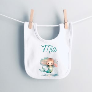 Customizable baby bib, personalized bib with first name, personalized birth gift