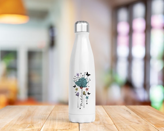 Bouteille Isotherme VIERGE Couleur Menthe à Paillettes - Contenance 500 Ml