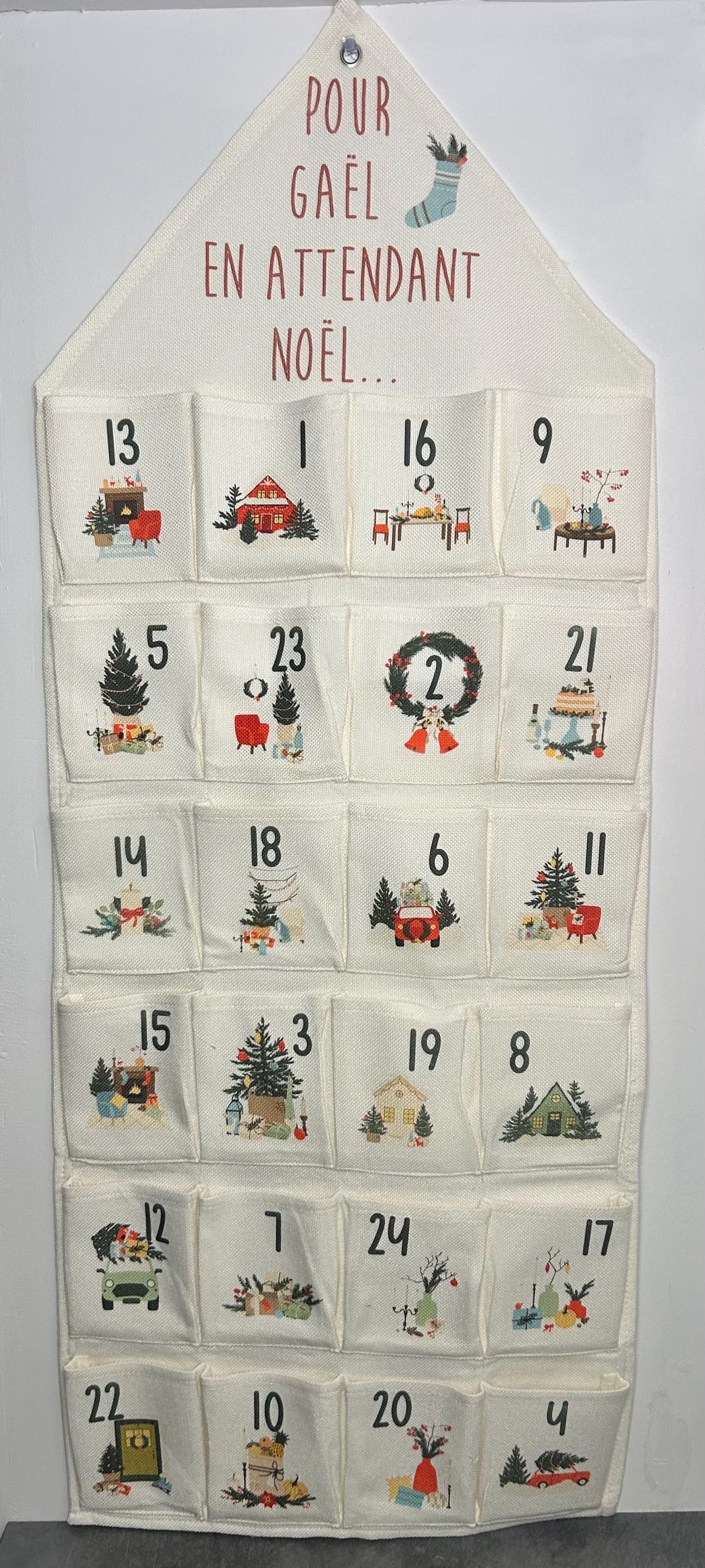 Customizable Fabric Advent Calendar – Reusable Advent Calendar