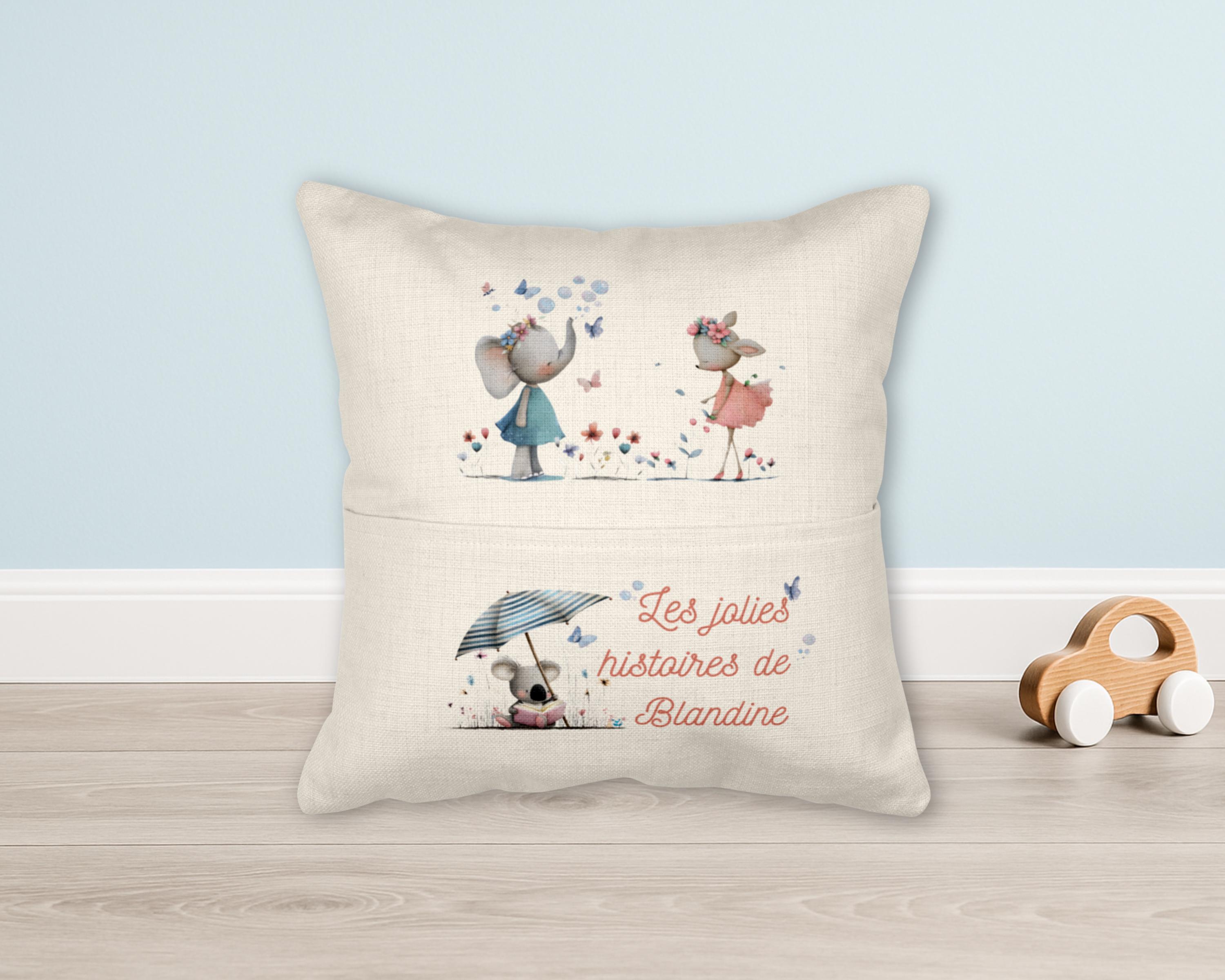 Coussin Livre De Lecture Personnalisé Pour Enfants, Idéal Pour Enfants Autistes, Neuf