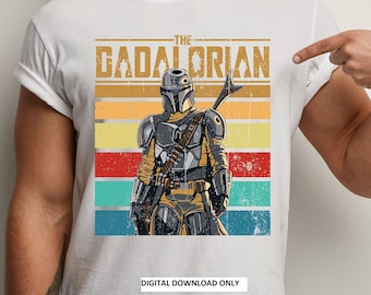 Dadalorian PNG: Star Wars Father's Day Shirt Design (Digital Download)