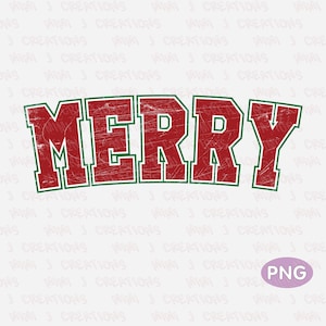 Merry png, Retro Christmas PNG, Merry varsity Png, Christmas vibes png, Merry Christmas Png, Christmas shirt Sublimation Design