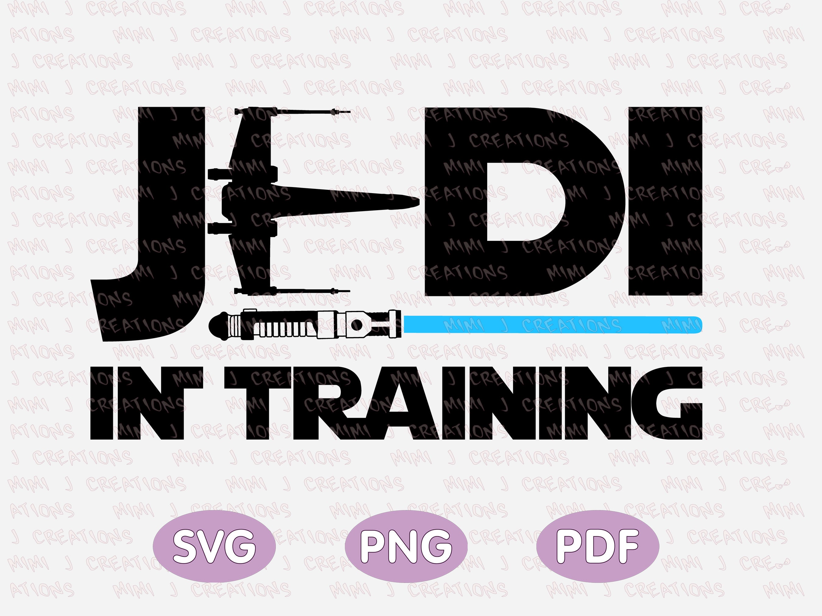 Jedi in Training Svg Cutting File Jedi in Training PNG - Etsy