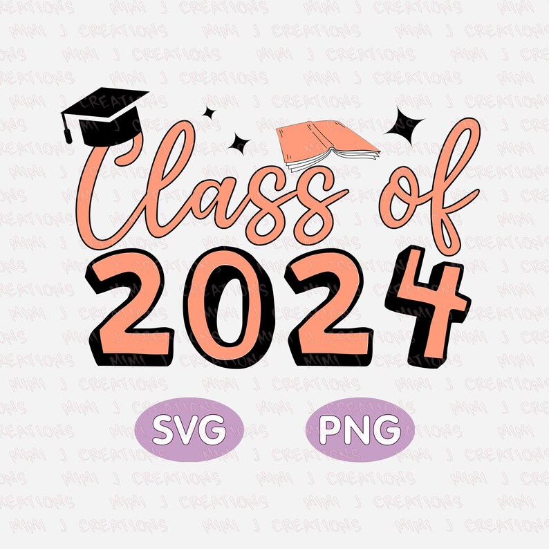 Retro Senior Class of 2024 SVG PNG - Graduation Design - Etsy