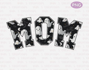 Retro Halloween Mom PNG: Spooky Mama Sublimation (Digital Download)