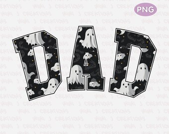 Halloween Dad PNG: Spooky Varsity Design (Digital Download)