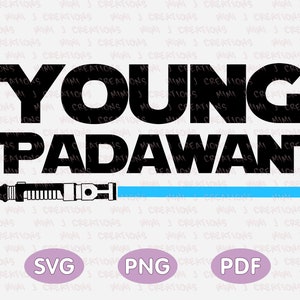 Young Padawan PNG, Instant Download, Young padawan svg cutting file, Star wars svg png, Star wars clipart, Digital download for sublimation