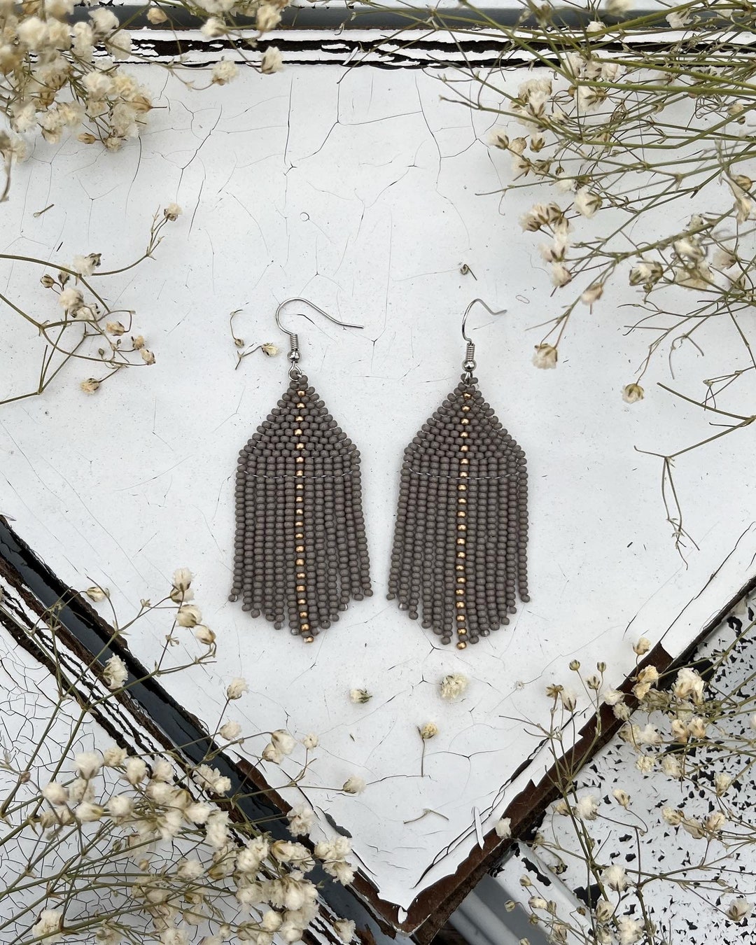 KIavia Fringe Seed Bead Earrings main image 0
