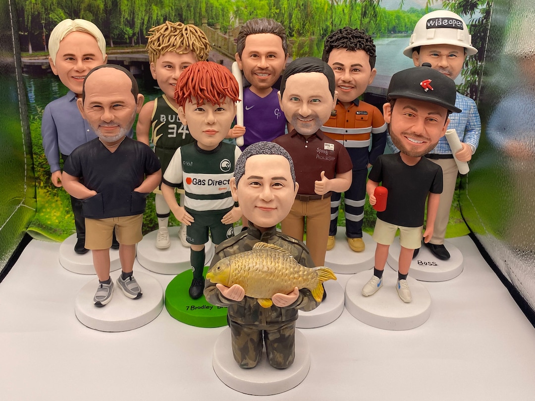 Personalized Bobbleheads, Custom Wedding Best Man Group Bobbleheads