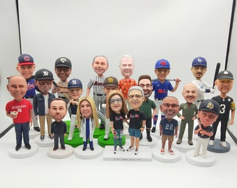 Personalized bobbleheads, custom company employee bobbleheads, men's bobbleheads, anniversary gifts for him, custom bobblehead gifts