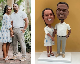 Wedding topper Cake toppers wedding bobblehead custom Cake topper wedding figurine Wedding bobble head custom wedding cake topper