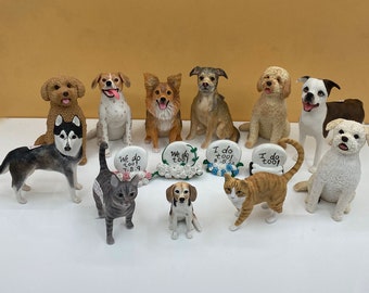 Gepersonaliseerde aangepaste huisdieren, bruidstaart topper met dogPets, bruidstaart topper, hondentaart topper, bruidstaart topper, huisdieren verjaardag