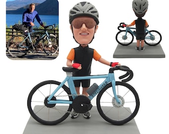 Personalisierte Fahrrad-Bobbleheads, Geschenke für Outdoor-Radsport-Enthusiasten, Geburtstagsgeschenke für Freunde, Fahrradskulpturen
