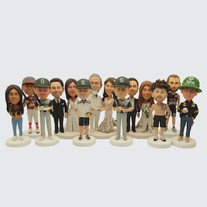 Personalised bobbleheads, custom 3D statues. Custom for yourself, friends, family, company staff, bobbleheads, anniversary birthday gifts