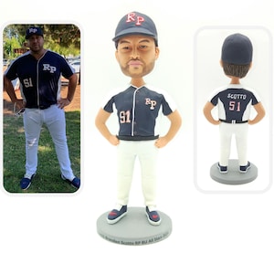 Personalized custom bobbleheads, custom 3D statues, custom baseball player bobbleheads, surprise gifts for sports fans, birthday gifts