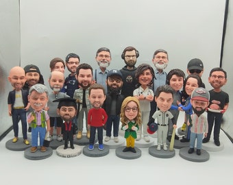 Custom bobbleheads, personalized employee bobbleheads, birthday bobbleheads, personalized bobblehead gifts, anniversary gifts for him