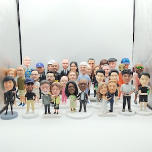 Personalized custom bobbleheads,custom bobbleheads,custom 3 statues,group bobblehead customization,anniversary gifts,funny birthday gifts
