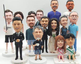 Muñecos cabezones personalizados, estatuas 3D personalizadas, muñecos cabezones personalizados con foto, crea tus propios muñecos cabezones, regalos de aniversario, regalos de cumpleaños