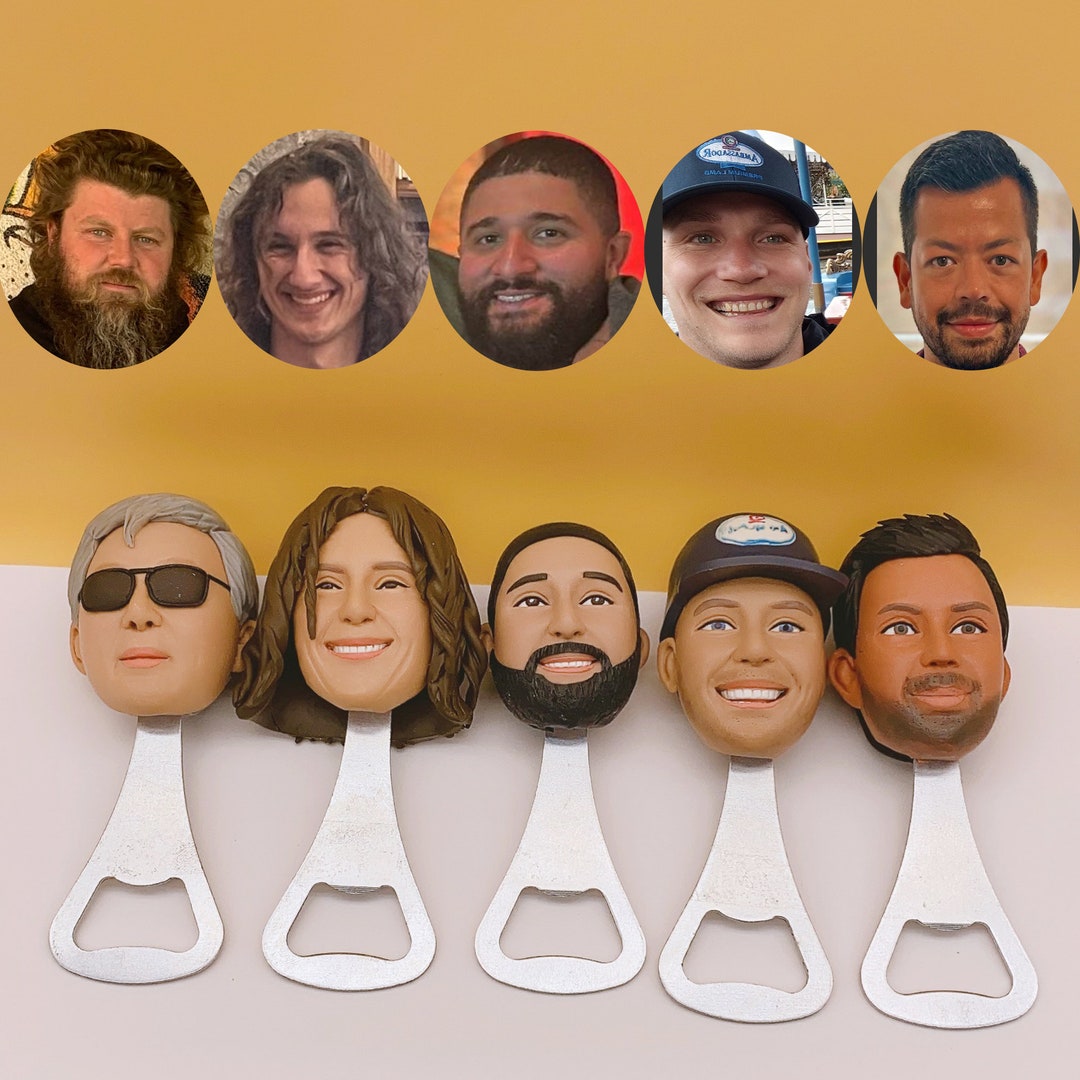 Wine Opener Nine Person Bobblehead - Personalized main image 0