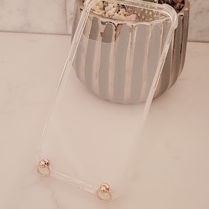 Clear Phone case with rings