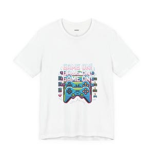 Camiseta Game On Pixel Controller/Camiseta de jugador, arte pixel retro
