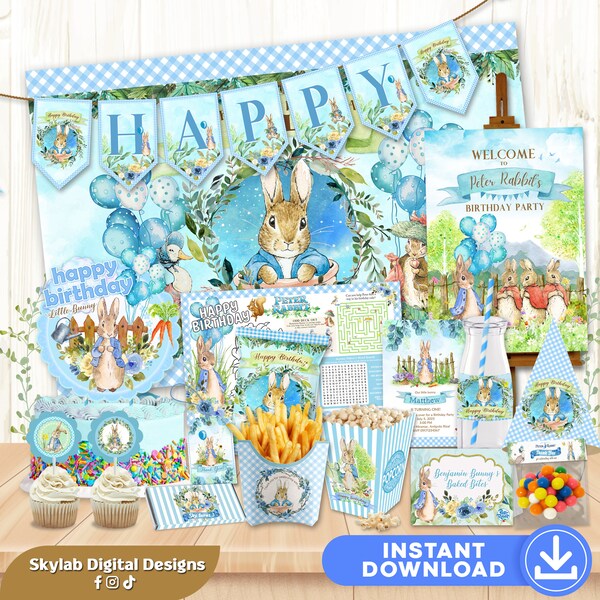 Peter Rabbit Baby Shower Bundle - Etsy