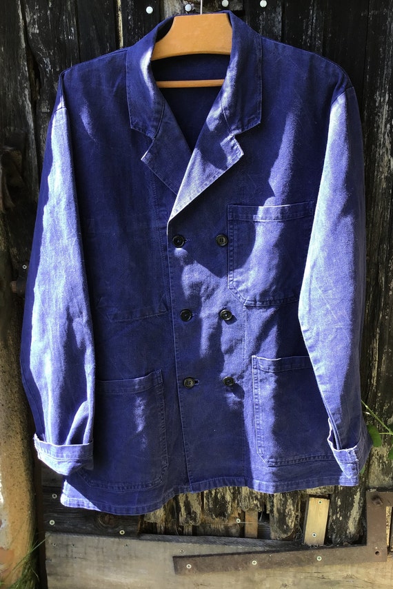 German Double Breasted Work Jacket 50s Era - Etsy