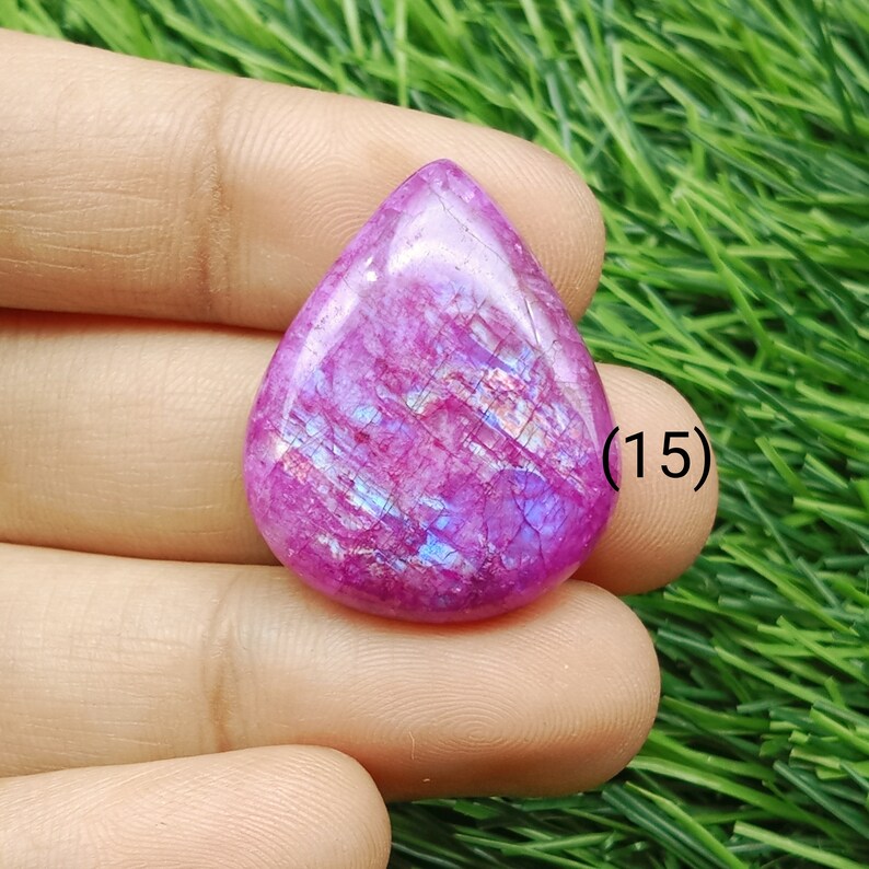 Pink Rainbow Moonstone Cabochon, Fire Moonstone, Colorful Moonstone ...