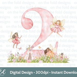 Prinzessin 2.Geburtstag Clipart PNG Rosa Luftballons Fee Eisen Auf Sublimation Crafting Kartenherstellung UVDTF DTG Transparent Download Ich bin zwei Pj