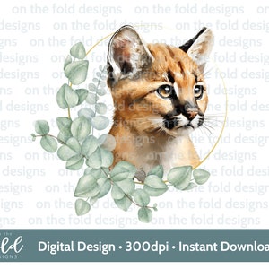 Animal, Safari, Eucalyptus Wreath, New Baby Clipart, Baby shower PNG, instant download, transparent background, sublimation, decal design