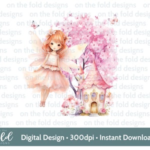 Fada Clipart pacote aniversário dente faries aquarela clipart PNG menina imprimir fundo transparente sublimação adesivos decalque design UV-DTF