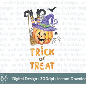 Herbst Süßes oder Saures Kürbis 1st Halloween PNG sofortiger digitaler Clipart download Babykleidung neues Babykartenentwurf spezielles Geschenk Sublimation