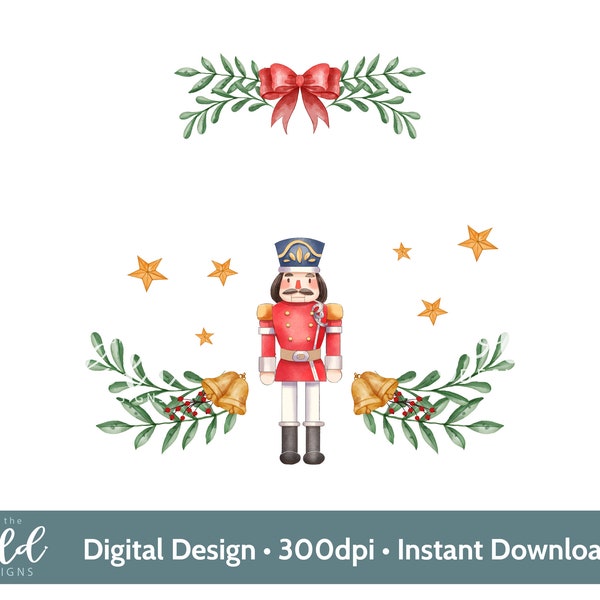 Nutcracker Toy Soldier PNG Instant download Sublimation clipart