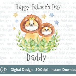Happy father&#39;s day Dad Clipart, Lion, 1st Fathers Day, Lion King, Pride of the pack, transparent clipart instant download, sublimation gifts