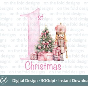 Quebra-nozes Soldado de Brinquedo Primeiro Natal Clipart PNG Download digital instantâneo sublimação Suéter, colete, cartões, babadores, lembranças para pequenas empresas