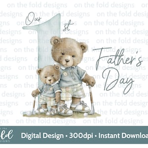Clipart de golf papa fête des pères, à un tee, meilleur par, copain de golf, 1er clipart transparent fête des pères, téléchargement immédiat, impression par sublimation