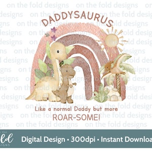 Dinosaur Happy father&#39;s day Dad Clipart, 1st Fathers Day, Daddyasaurus, transparent clipart, instant download, sublimation gifts, printable
