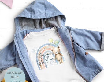 Teddy Big Brother, Little Brother Rainbow PNG, Transparent Clipart