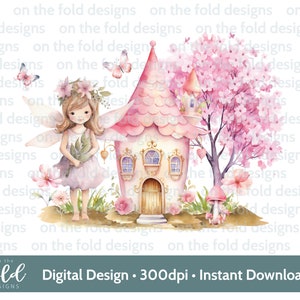 Fada Clipart pacote aniversário dente faries aquarela clipart PNG menina imprimir fundo transparente sublimação adesivos decalque design UV-DTF