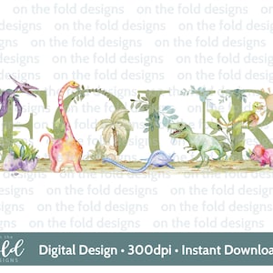 Nummer Vier, Dinosaurier Clipart, 4.Geburtstag, UVDTF DTG PNG transparentes Clipart-Bild, Sofort-Download, Dino Sublimation, Aquarell!
