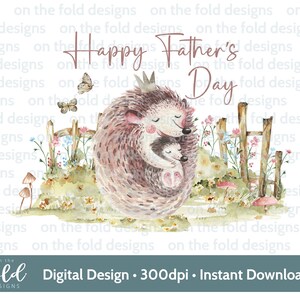 Clipart hérisson papa fête des pères, Woodland, meilleur papa, grand-père, 1er clipart transparent fête des pères, téléchargement immédiat, impression par sublimation