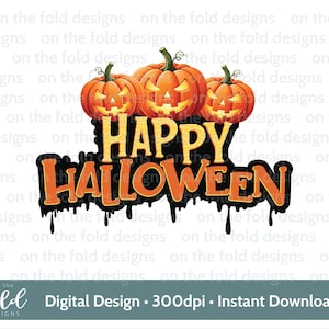 ハッピーハロウィン クリップアート PNG カボチャ インスタント デジタル クリップアート ベビー服 カード 昇華 PJ パジャマ プリント 1ST ハロウィン オン ザ フォールド デザイン