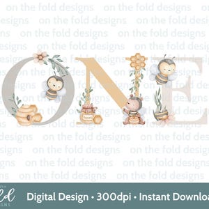 Bee eerste verjaardag Clipart Png transparante achtergrond Honey Comb Bee Hive sublimatie Design Instant Digitale Download kaart Uvdtf Crafting