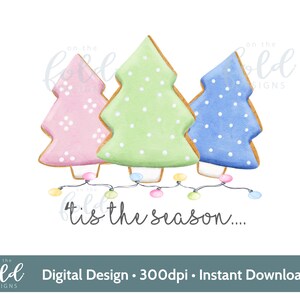 Biscoitos de árvore de Natal Esta é a estação pão de gengibre PNG download instantâneo de clipart digital r sublimação design de cartão impressão artesanato de lembrança