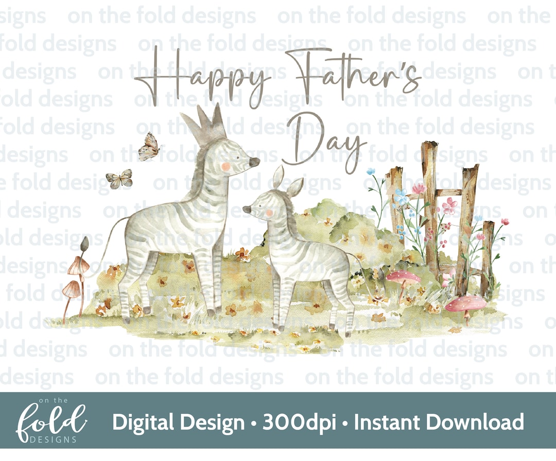 Father's Day, Daddy Zebra Clipart, Baby, Cute Daddy, 1st Fathers Day